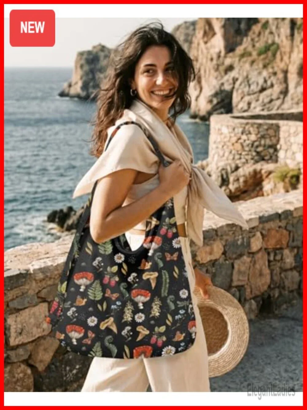 Corduroy Hobo Bag Large Shoulder Tote Zipper Travel Work Bag